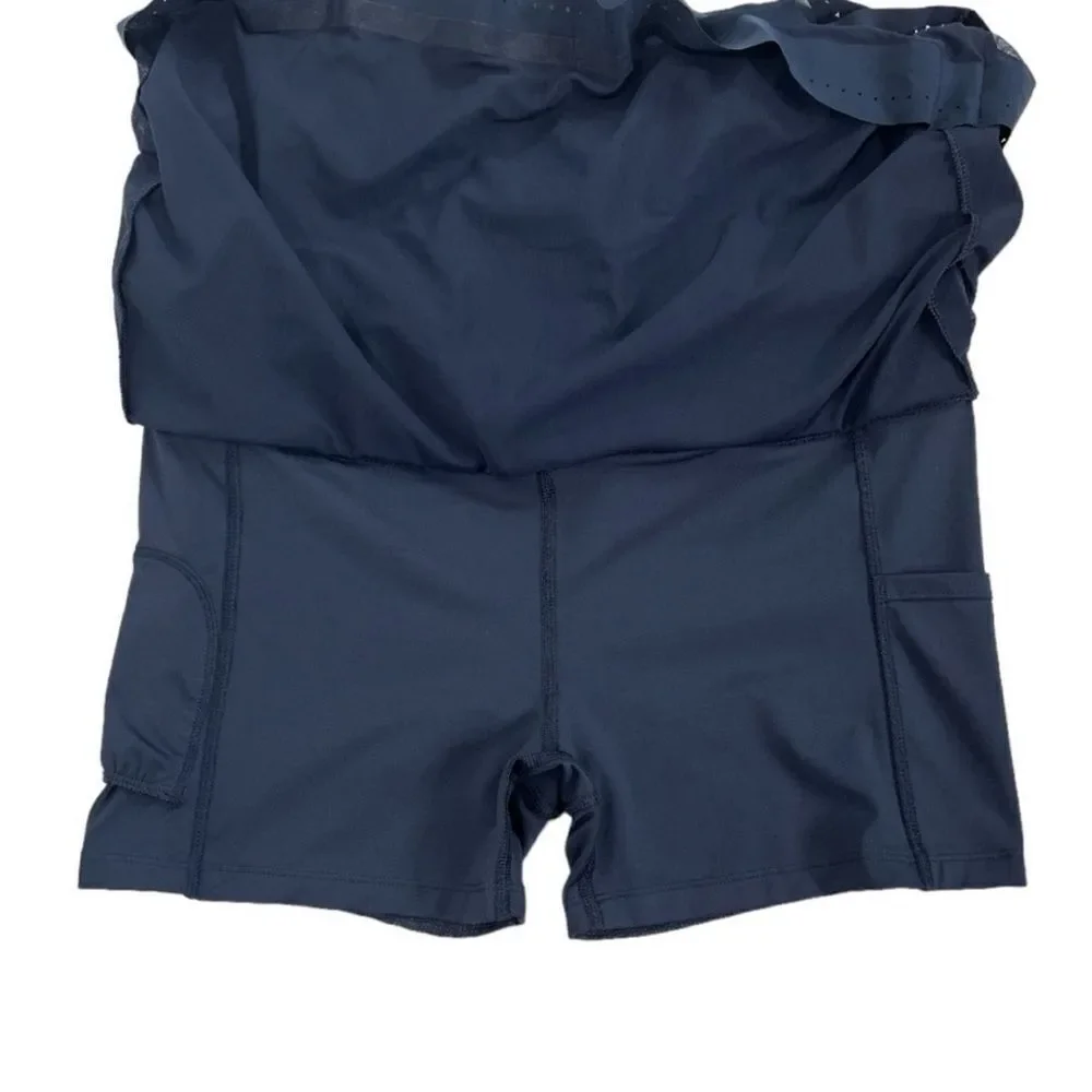 Athleta Laser Run Skort size Small in Navy Blue